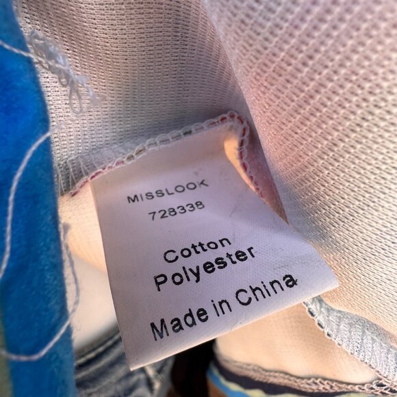 Miss Look Colorful Striped Lightweight Spring Rainbow Blazer Size 2XL - Picture 5 of 11